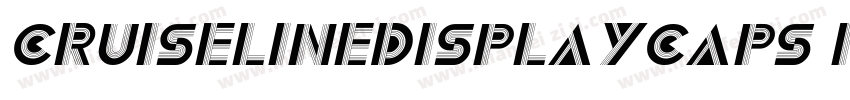 CruiselineDisplayCaps Italic字体转换